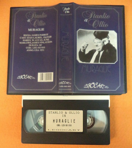 Vhs film muraglie stanlio - vhs,